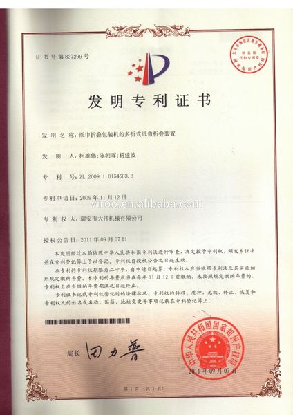 Chiny Wenzhou Weipai Machinery Co.,LTD profil firmy