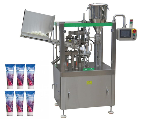 Plastikowa pasta do zębów TubeFilling Maszyna do zamykania rur Aluminium 40 sztuk / min Wyświetlacz LCD