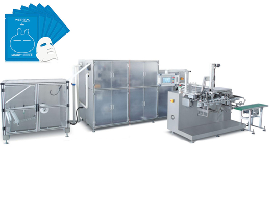 3-stronna maszyna do pakowania maski na twarz Plc Control Compound Material