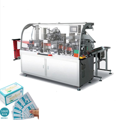 Maszyna do pakowania chusteczek nasączonych alkoholem w pełni automatyczna 2,8KW PLC
