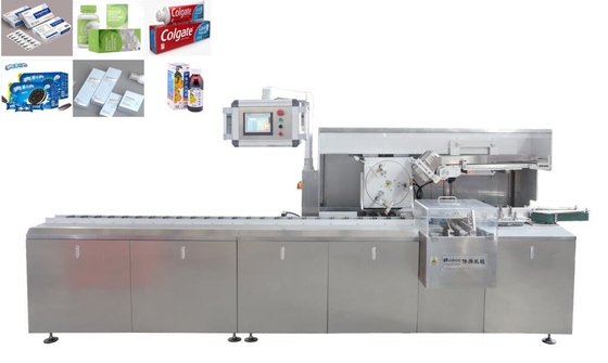 AISI304 Automatyczna maszyna do kartonowania 120 pudełek / min Encasing