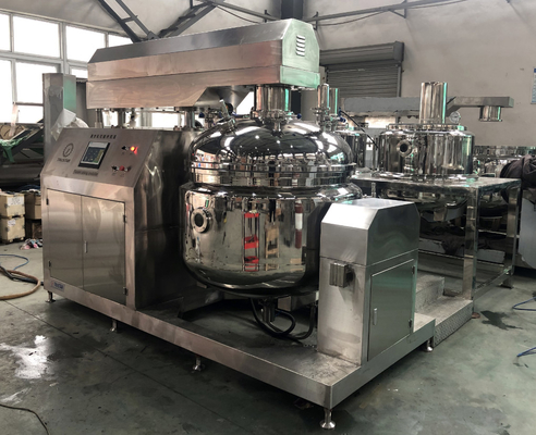 304/316L zbiornik mieszalny próżniowy płyn emulgujący zbiornik homogenizator z elektrycznym ogrzewaniem maszyna do produkcji kremów do twarzy
