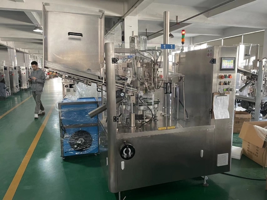 Automatyczna maszyna do napełniania i zamykania tub z miękkiego tworzywa sztucznego Aluminiowa tubka z kremem kosmetycznym Maszyna do napełniania tubek z pastą do zębów