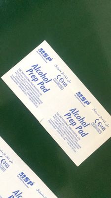 Alkohol Prep Pads Maszyna pakująca poziome 4 boczne uszczelnienie 300-500L / min