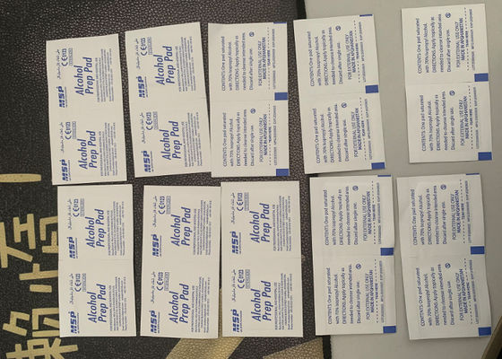 Alkohol Prep Pad Wet Wipes Maszyna pakująca 120-160 worków / minutę