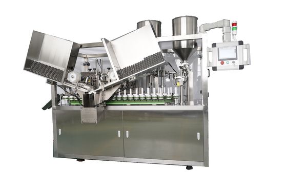 Maszyna do wypełniania miękkich rur z tworzyw sztucznych i uszczelniania ciepła wewnętrznego z chłodnikiem do kremów do rąk