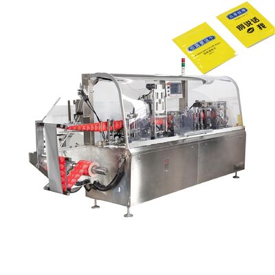 Wysokiej prędkości pojedynczy worek mokre wycieraczki Packing Machine Cztery strony uszczelnienia Alcohol Prep Pad Packing Machine